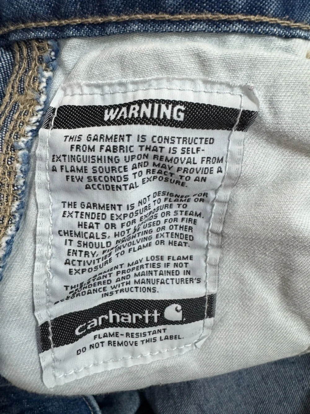 Carhartt flame resistant